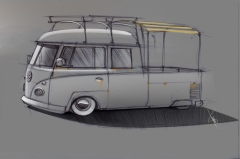 Vw Bus scetch by braver art