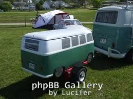 VW bus & trailer