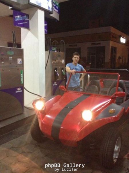1st trip to the petrol station